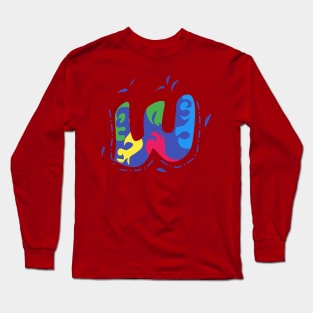 Letter W Long Sleeve T-Shirt